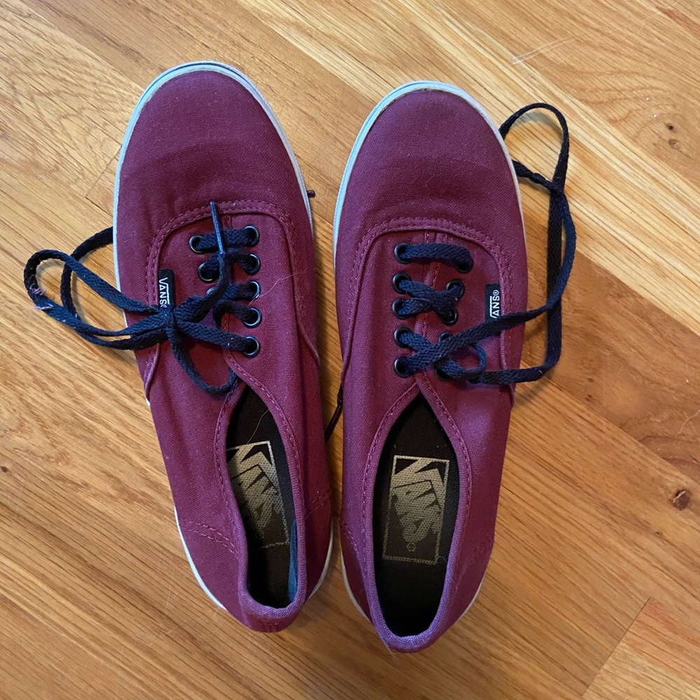 Maroon vans